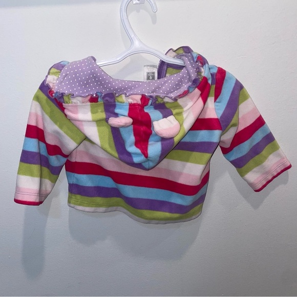 5/$15 Carter's Multicolor Striped Fleece Baby Jacket - Picture 5 of 8